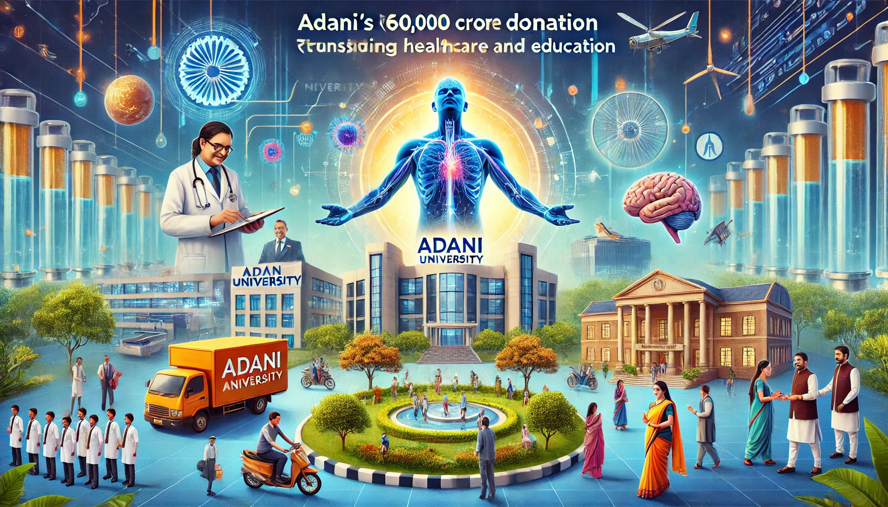 Adani’s ₹60,000 Crore Gift to India: What It Means for Healthcare & Education
